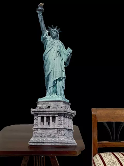 Muestra de la lata hoja estatua de la libertad USA américa estilo antiguo 75cm 3