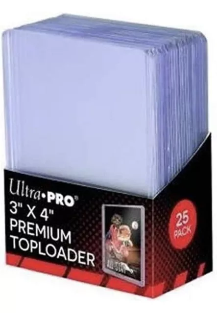 Ultra Pro 3x4 Regular Top Loaders Rigid Card Holder 25 Ct