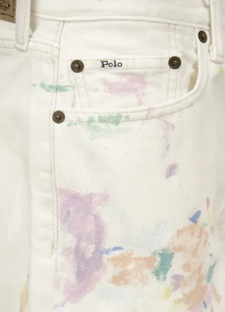 NWT Polo Ralph Lauren Womens Avery Boyfriend Pastel Splatter Paint Jeans 33R 3