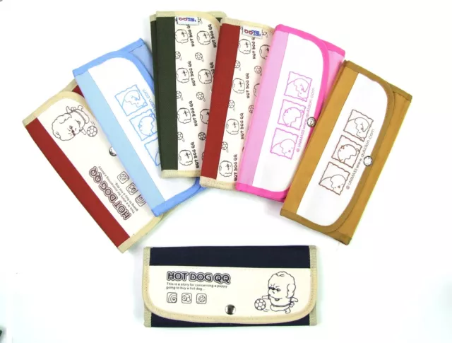 Hot Dog QQ Stationery Canvas Pen Pencil Case Cosmetic Bag Travel Makeup Bag