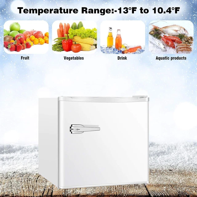 CHEST FREEZER 1.2 Cubic Feet, Deep Freezer, Adjustable Temperature