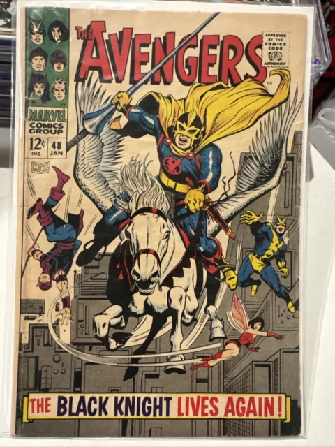 Avengers 48 Marvel 1968 GD-VG 1st Appearance Black Knight Roy Thomas Stan Lee