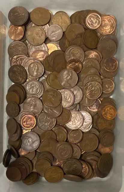 Bulk Lot Australia 1c & 2c coins 1 Kilo