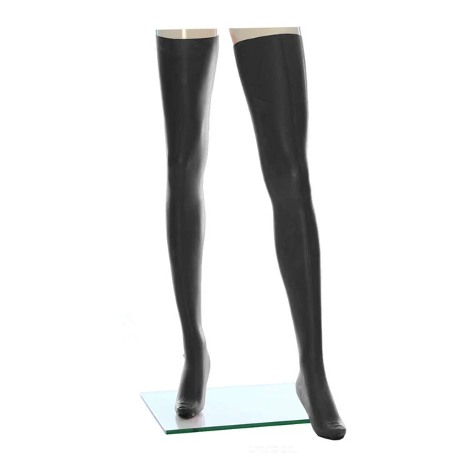 LatexDreamwear - calze 100% lattice calze in lattice nero taglia L - B-
