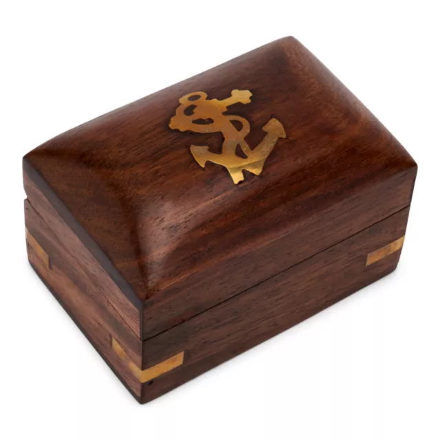 Scatola di legno 8x5,5 cm scatola portaoggetti scatola di legno scatola di legno con coperchio