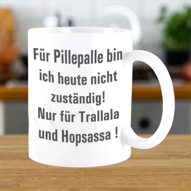 FUNNYWORDS Pillepalle Kaffeebecher Kaffeetasse Spruch Becher Büro