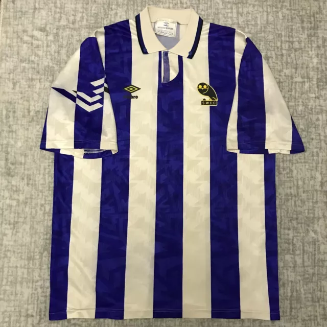 Sheffield Wednesday 1991 1992 1993 Home Shirt Jersey Kit Genuine Umbro Retro