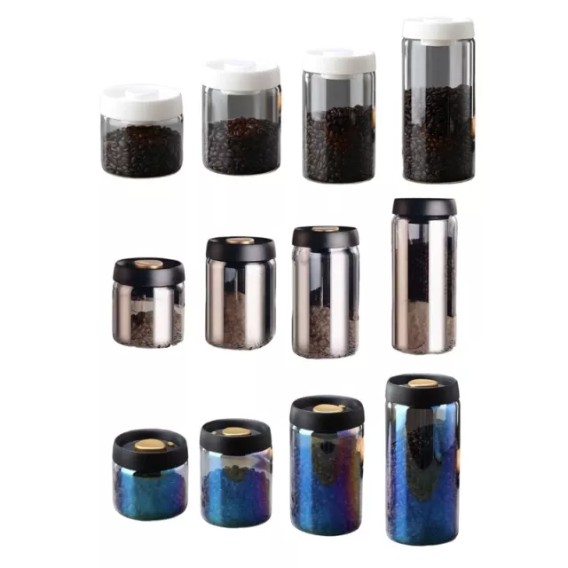 Glass Container with Vacuum Sealed Lid Preservation Jar Ingredient Canister