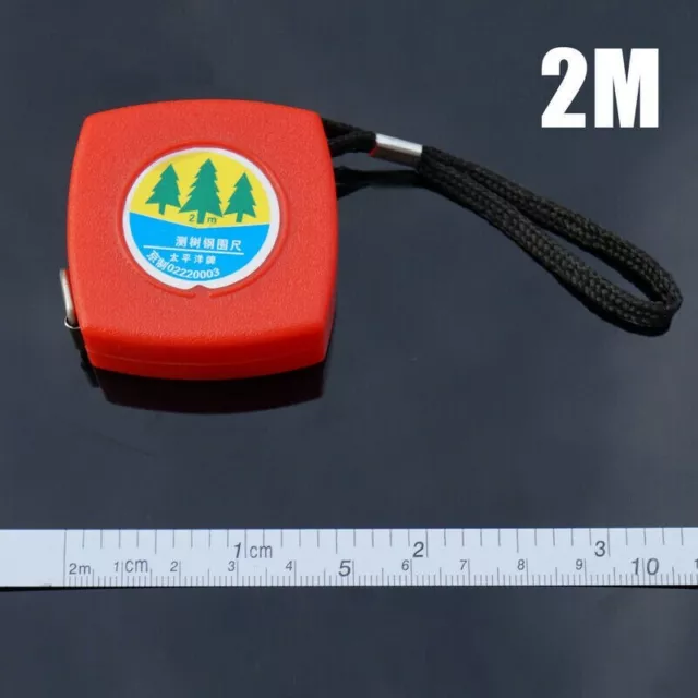 Outil de mesure à ruban métrique rouge pratique de 2 m de longueur pour des me