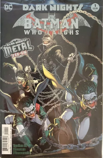 BATMAN WHO LAUGHS 1 1st PRINT FOIL STAMPED COVER NM METAL TIE IN