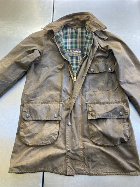 VINTAGE 1980S BARBOUR Solway Zipper C38 Mens M (44in Chest VINTAGE 1980S BARBOUR Solway Zipper C38 Mens M (44in Chest