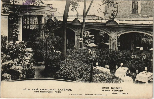 CPA PARIS 15th - HOTEL CAFE RESTORANT LAVENUE (142373)