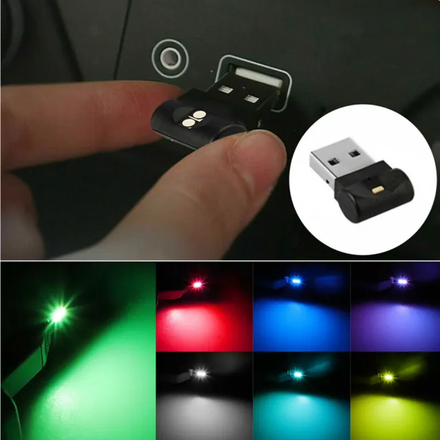 1x Mini LED USB Light Car Interior Neon Atmosphere Ambient Lamp Bulb Accessories