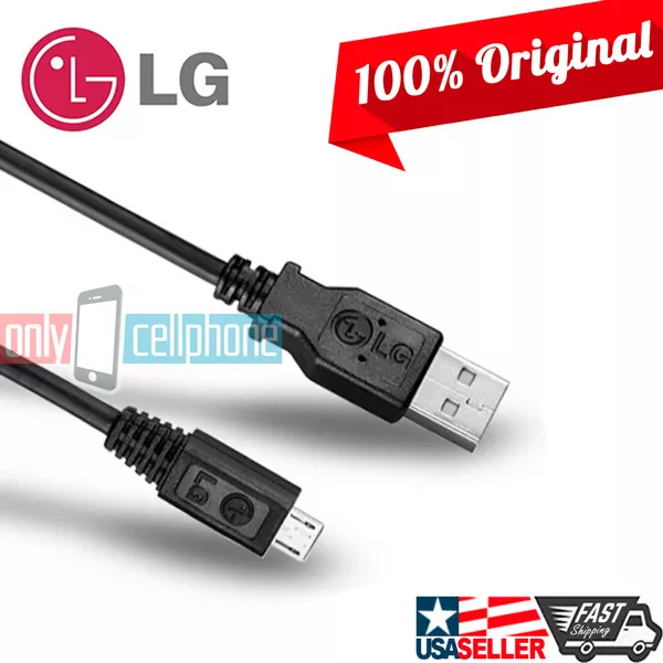 OEM Original LG MicroUSB Data Sync Charger Cable for G4 G3 G2 Flex Optimus Stylo