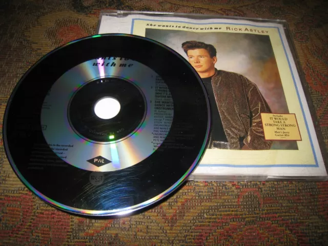 Rick Astley She Wants To Dance With Me Used Eighties Pop Uk Cd Single.