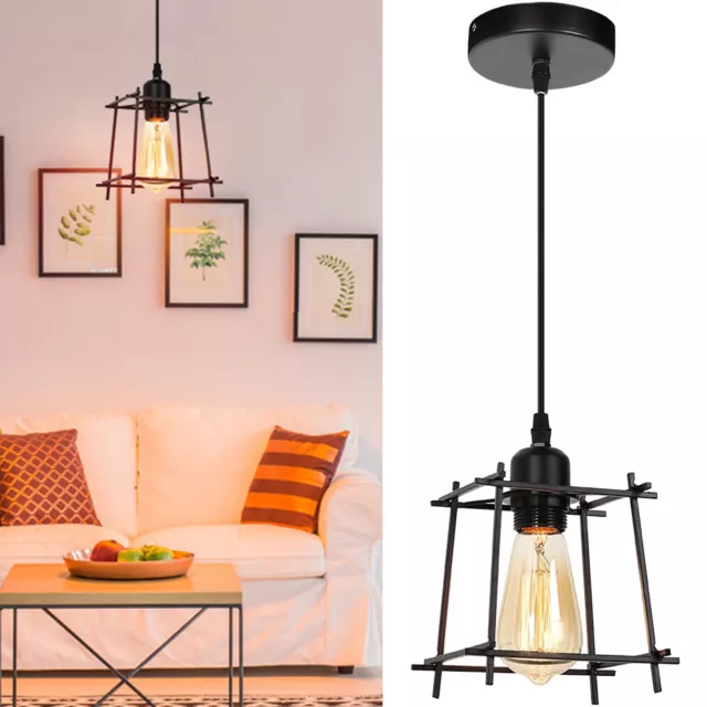 Industrial Pendant Light Adjustable Hanging Lamp Stylish Chandelier Home Decor