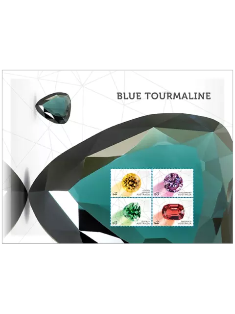 2017 Rare Beauties Gemstones Minisheet Collection in Folder 3