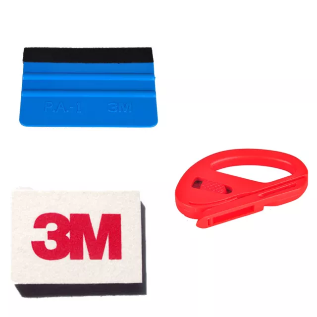 Car Wrapping 1PC 3M Felt Scraper 1PC Vinyl Cutter Vinyl Film 1PC wool squeegee