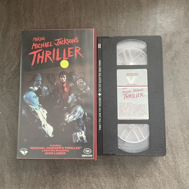 MICHAEL JACKSON THE Making Of Thriller VHS Video Cassette 1983 Pre Michael jackson the making of thriller vhs video cassette 1983 pre