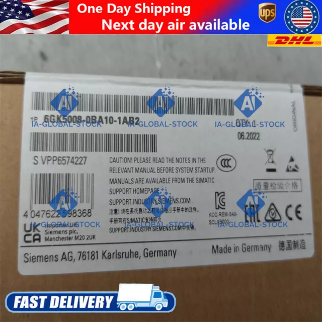 NEW Siemens 6GK5008-0BA10-1AB2 Unmanaged Industrial Ethernet Switch in Stock