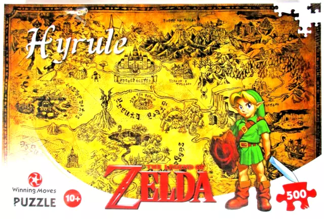 WINNING MOVES LEGEND of Zelda Hyrule Field 500 Piece Jigsaw Puzzle Game.  BNIB £9.99 - PicClick UK