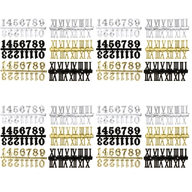 24 pz Orologio Digitale Kit Fai Da Te Orologio Numeri Romani Orologio Numeri Romani Kit