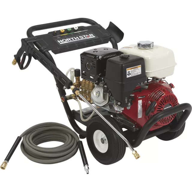 NorthStar Gas Cold Water Pressure Washer, 4200 PSI, 3.5 GPM, Honda Engine,