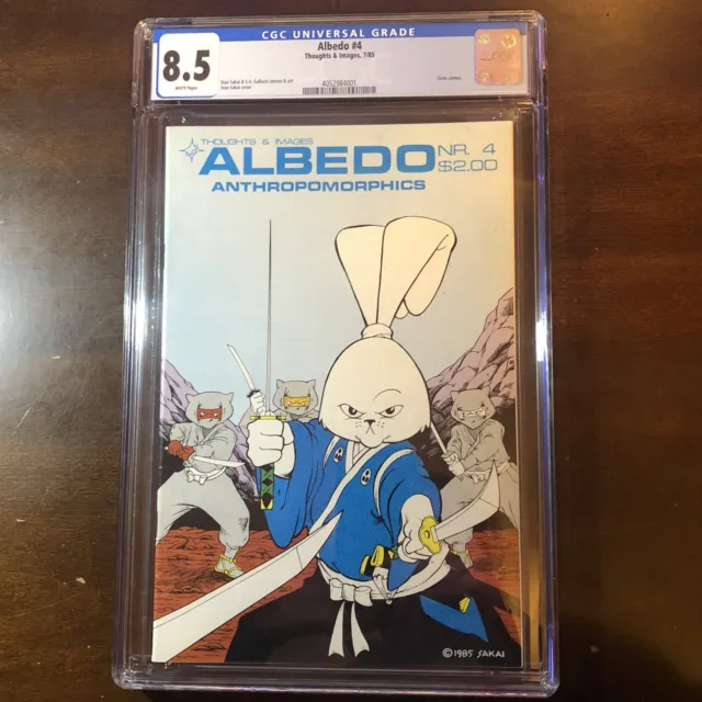 Albedo #4 (1985) 2nd Usagi Yojimbo Cover! Stan Sakai! Netflix - CGC 8.5