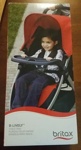 Britax Child Tray for Single B-Lively Strollers Black Detachable Open Box