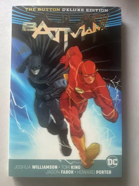 BATMAN/FLASH THE BUTTON Deluxe Hardcover LENTICULAR Cover Edition DC COMCS 2017