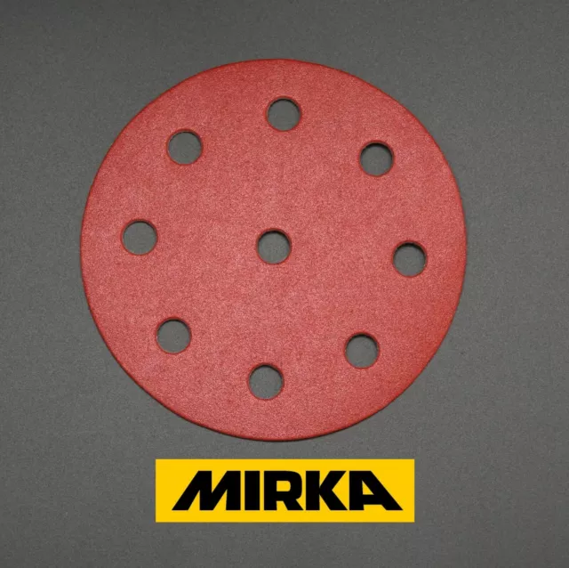 125mm Sanding Discs MIRKA 5 inch Sandpaper Pads for Festool Grit 40-600 / 9 HOLE