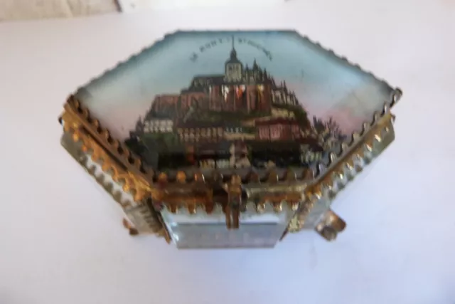 Ancienne boite à bijoux Verres biseauté Napoléon III XIXème
