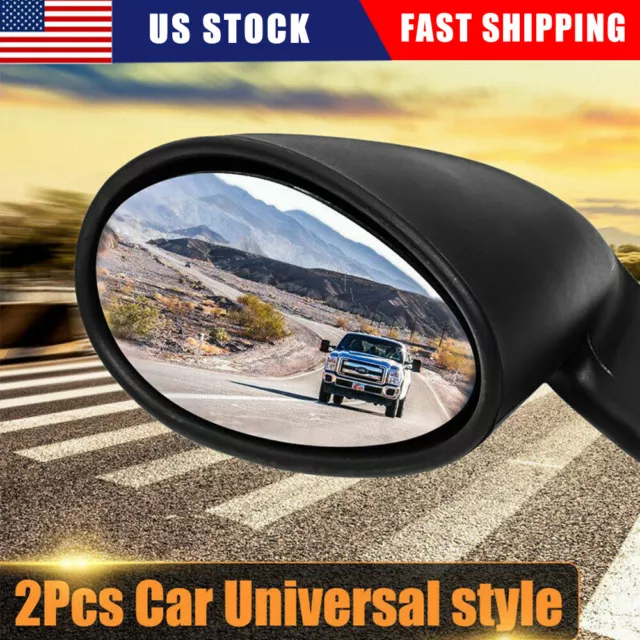 2X California Mirrors Rearview Universal Custom Hot Rod Classic Fiat Vitaloni US