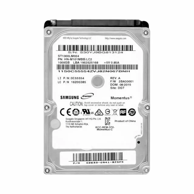 Samsung Spinpoint M HN-M101MBB 1TB 2.5" SATA II Internal Hard Disk Drive Laptop