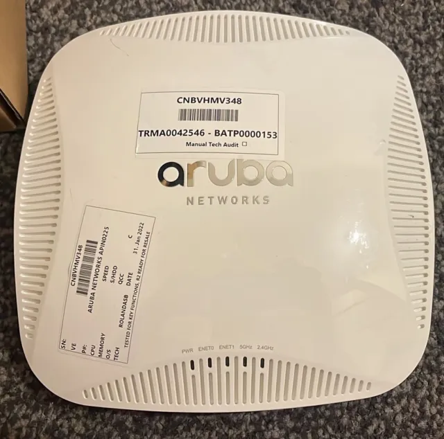 Aruba Networks AP-225 APIN0225 PoE WiFi 802.11ac 5GHz Wireless - Access Point
