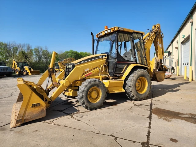 Caterpillar 416C Tractor Loader Backhoe, Cab, 4x4, Extendahoe, Low Hours, Extras