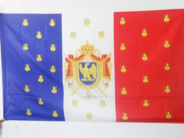 Drapeau De Table Napoléon III - 21x14cm - AZ FLAG - Neuf - Petit étendard Bureau
