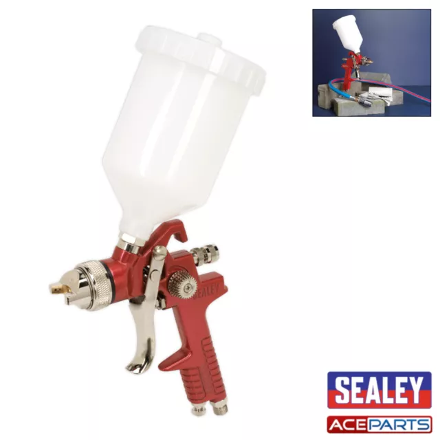 Sealey HVLP Gravity Fed Spray/Paint/Lacquer/Primer Gun 1.3mm Set-Up - HVLP741