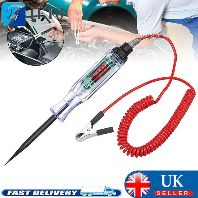 6-24V Digital LCD Circuit Tester Pen – Voltage Probe For Cars, Trucks, ATVs