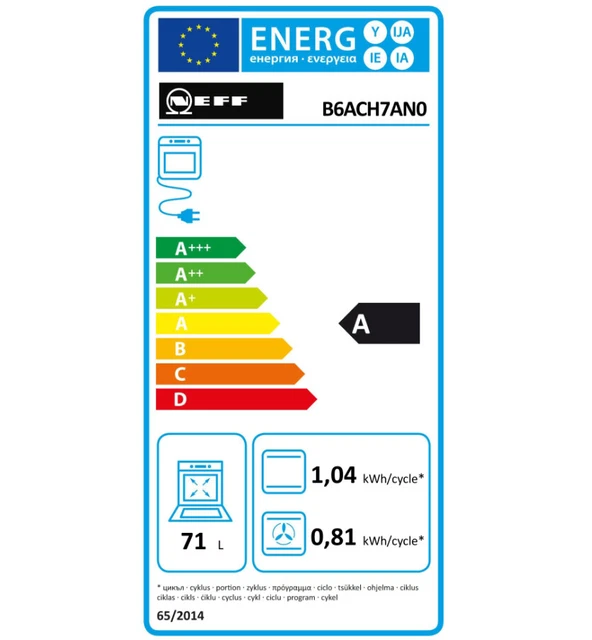 Neff Four intégrable 71l 60cm a pyrolyse inox 2