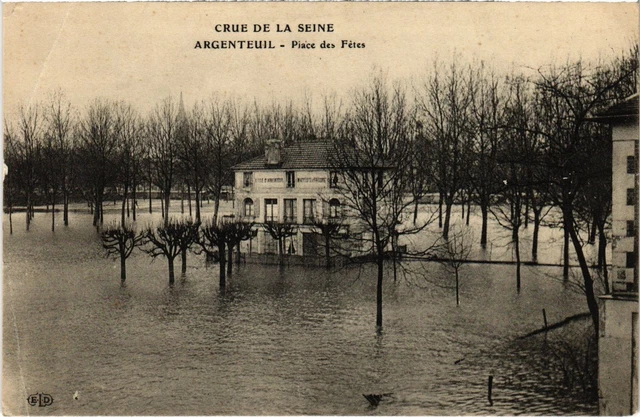 CPA Argenteuil Place des Fetes, Crue de la Seine FRANCE (1331026)