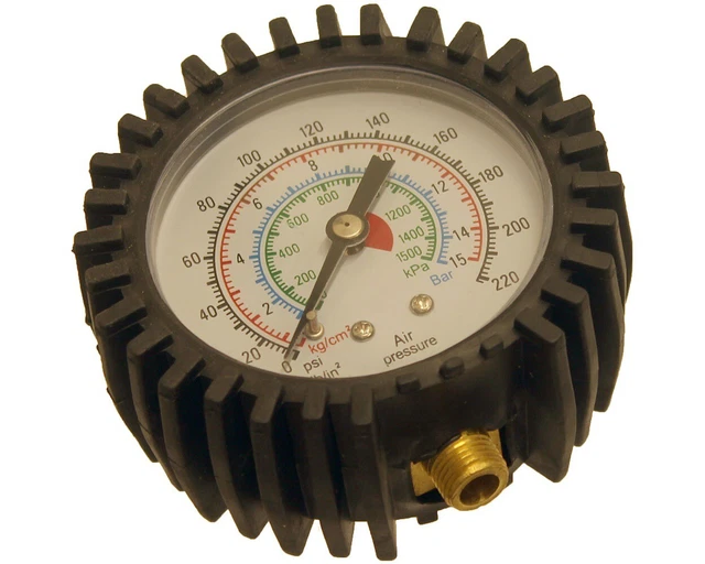 CAR KART BIKE Tyre Pressure Gauge Head 220 PSI 1/8 BSP 28 TPI Go Kart £