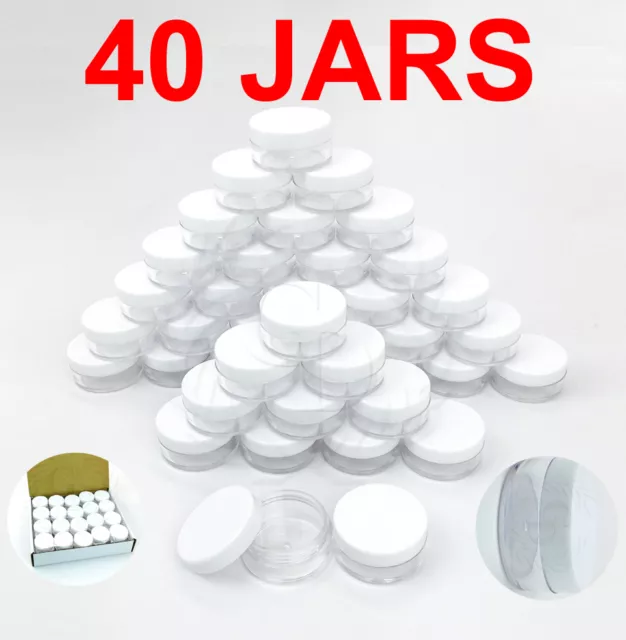 40pcs 10 Gram/10ML High Quality Makeup Cream Cosmetic Sample Jar Containers