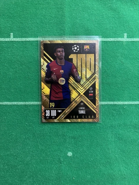 TOPPS MATCH ATTAX EXTRA 2024/25 2025 LAMINE YAMAL HUNDRED 100 CLUB Card