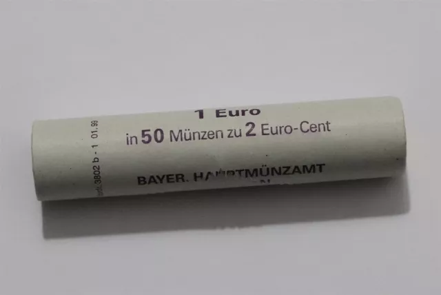 🧭 🇩🇪 Germany 2 Euro Cents 2002 D - 50 Coins Mint Roll B49 #92 Bxqu