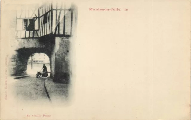 CPA MANTES-la-JOLIE-La vieille Porte (260617)