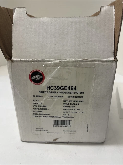 OEM Factory Authorized Parts Direct Drive Condenser Motor 1/4 HP 1100 RPM