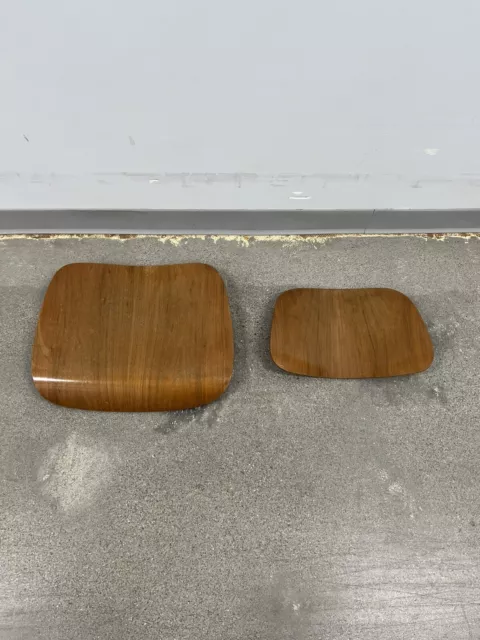 Vintage 1960s Herman Miller Eames DCM Walnut Shells #4