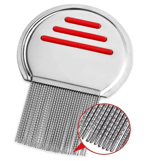 Lice Removal Comb Stainless Steel Head lice Nit Treatment Kids, Adults, Pets UK