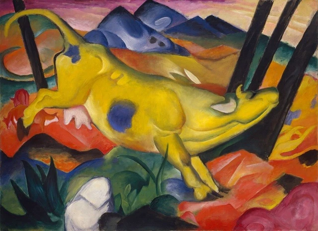 Franz Marc : Yellow Cow : 1911 : Archival Quality Art Print